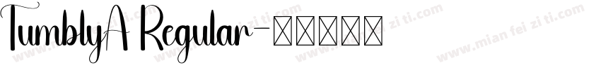 TumblyA Regular字体转换